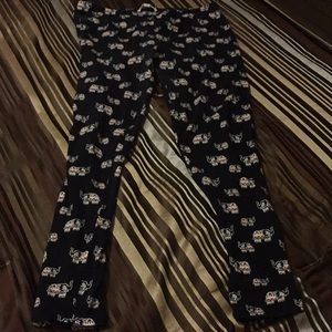 Pink Republic Black Elephant Design Leggings